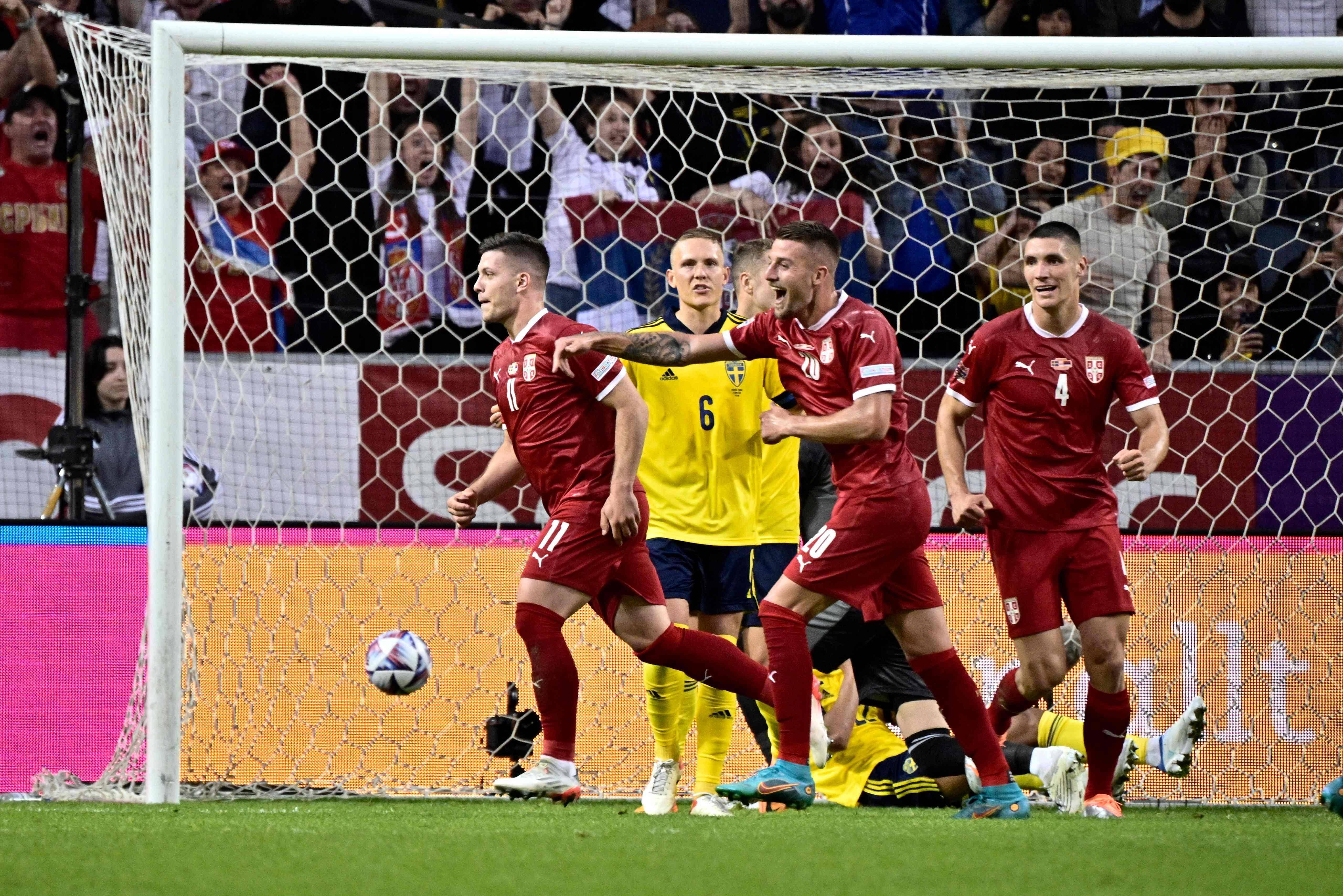 瑞典国家队在欧洲杯预选赛中迎战